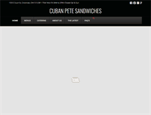 Tablet Screenshot of cubanpetesandwiches.com
